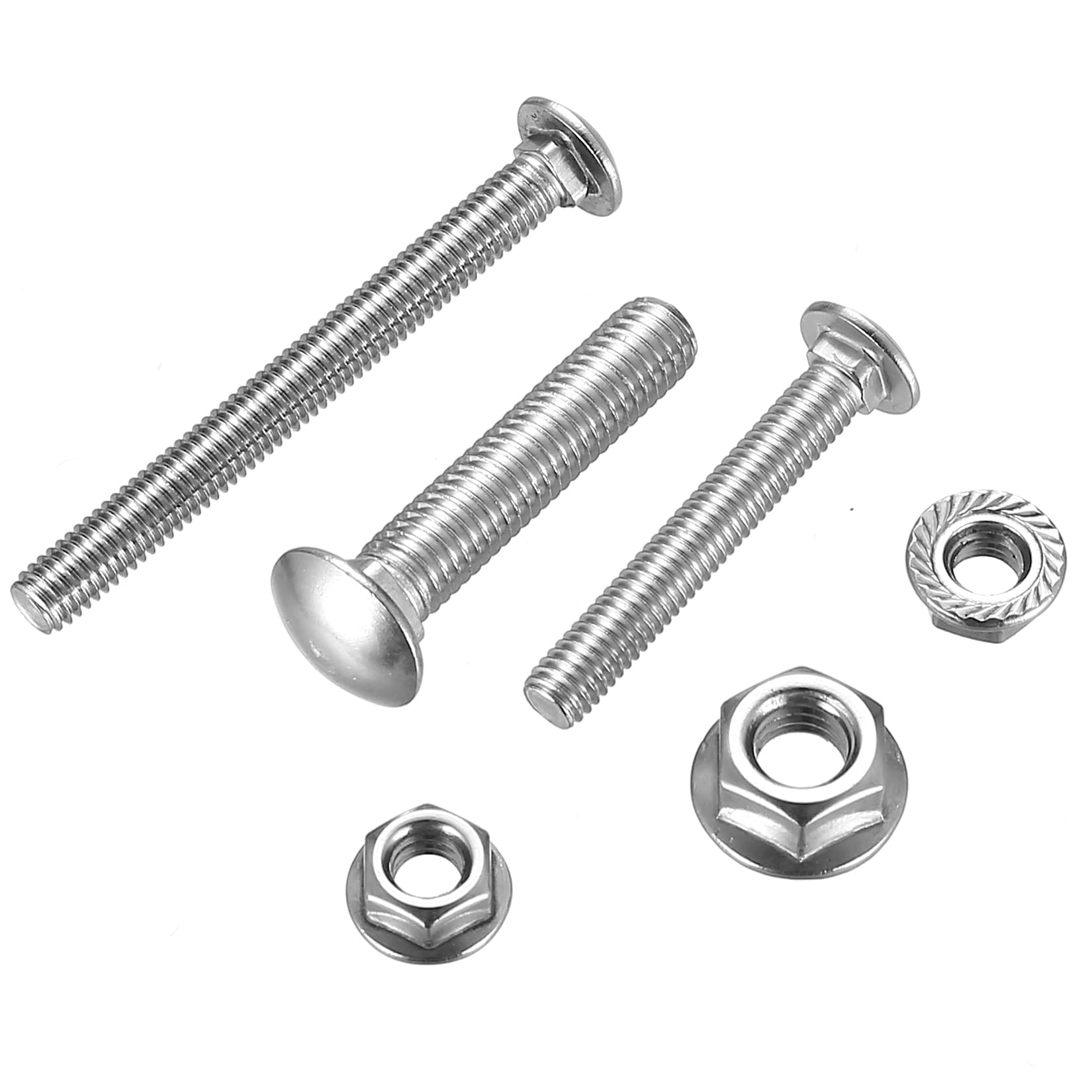 Bulloni A U In Acciaio Con Dadi E Rondelle - Per Tubi Quadrati Da 60mm, 2 Pezzi