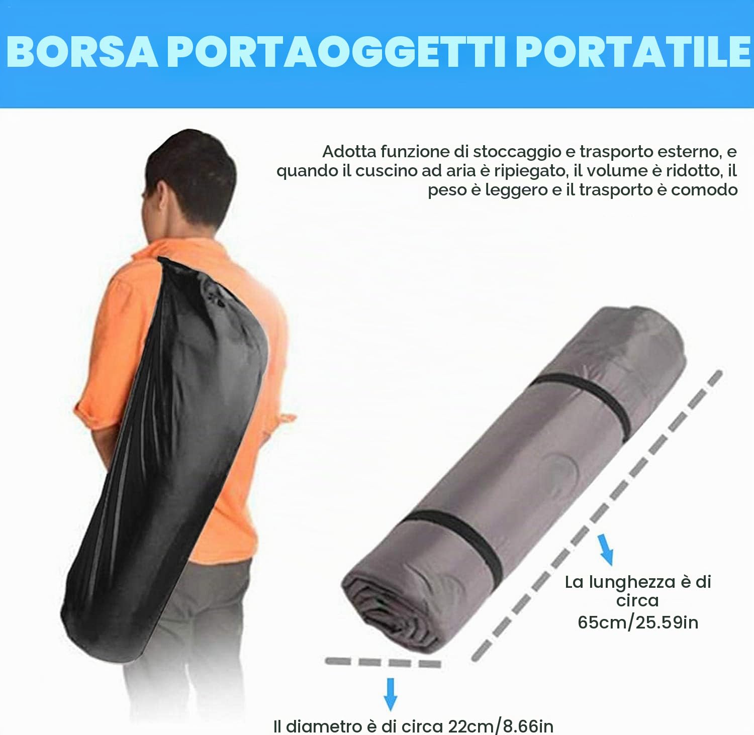 GJXJY Materasso Gonfiabile per Auto con Cassetta 2 Posti Car Air Mattress con Borsa di Stoccaggio Materasso Gonfiabile per SUV Break Sedan, 130 x 175 x 7 cm