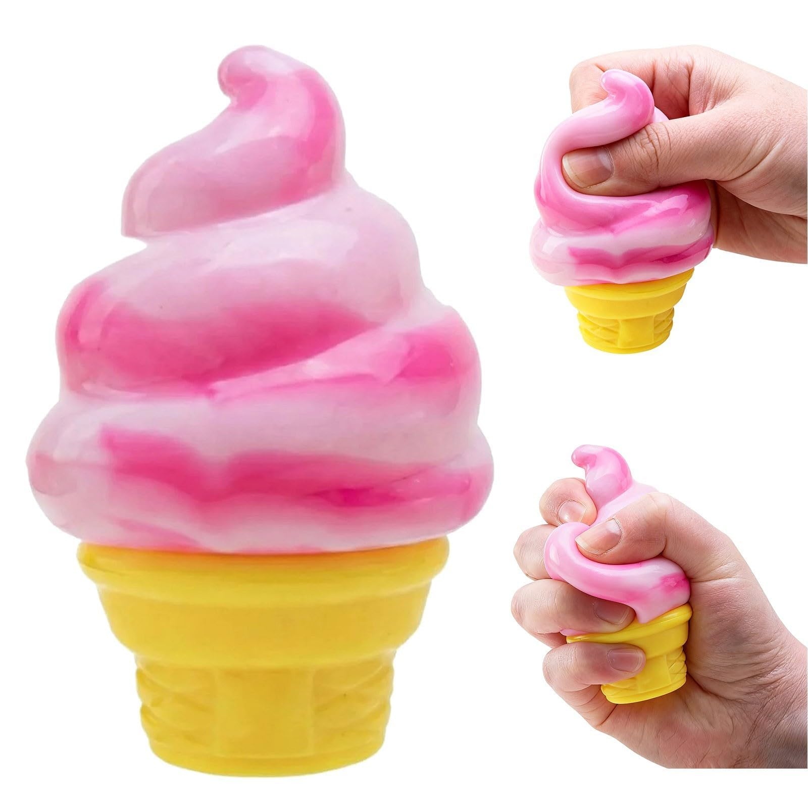 Ice Cream Squeeze Squishy, Ice Cream Squishy, 2026 Upgrade Slow Rise Sensory Fidget Toy, Easter Basket Stuffers Party Favors (Blue) — view 7