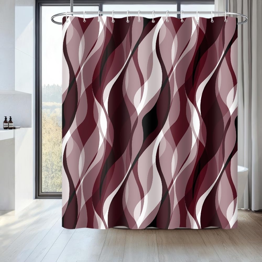 Uiiooazy Red Shower Curtain - Image 2