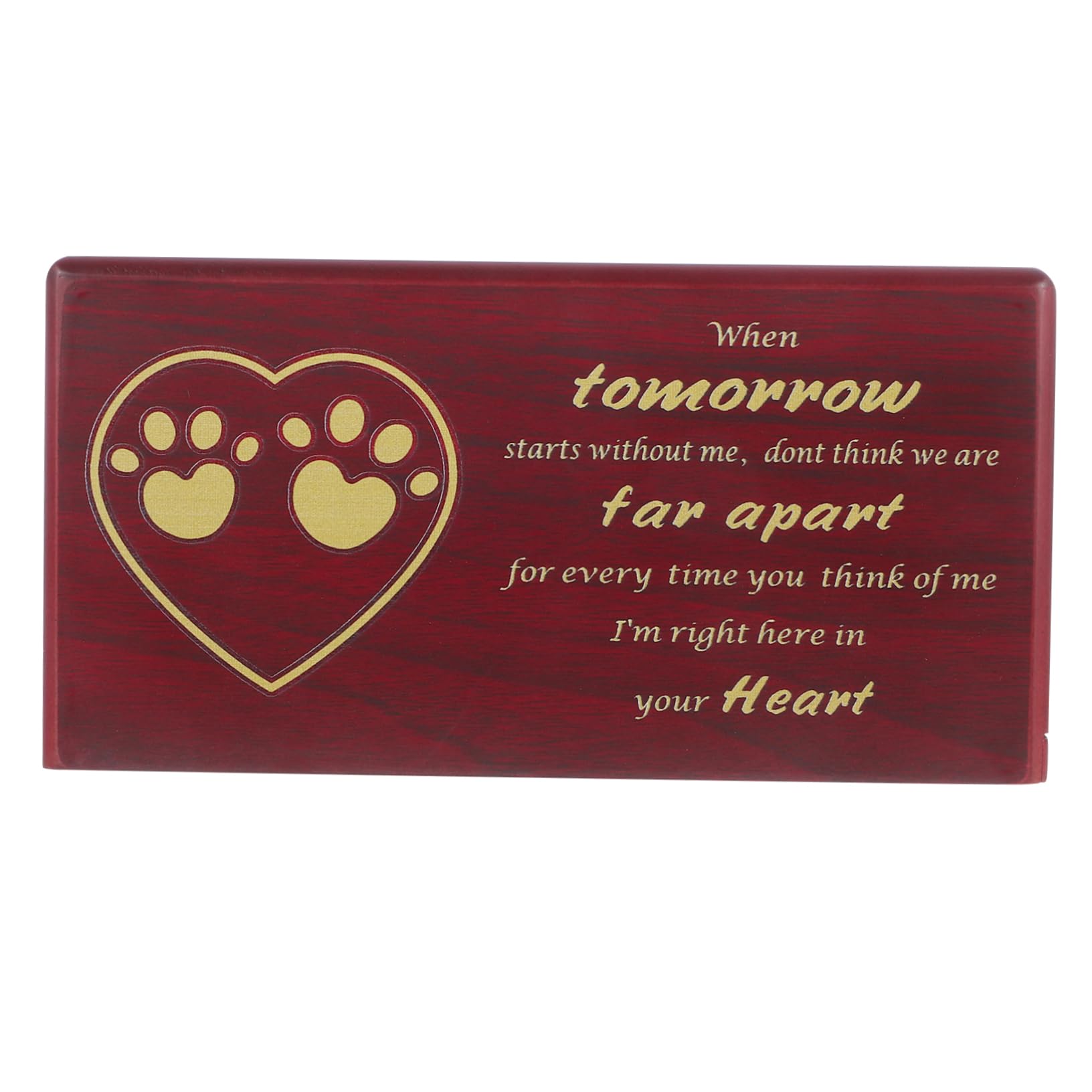 Urne en bois pour cendres d'animaux de compagnie Mipcase boîte souvenir