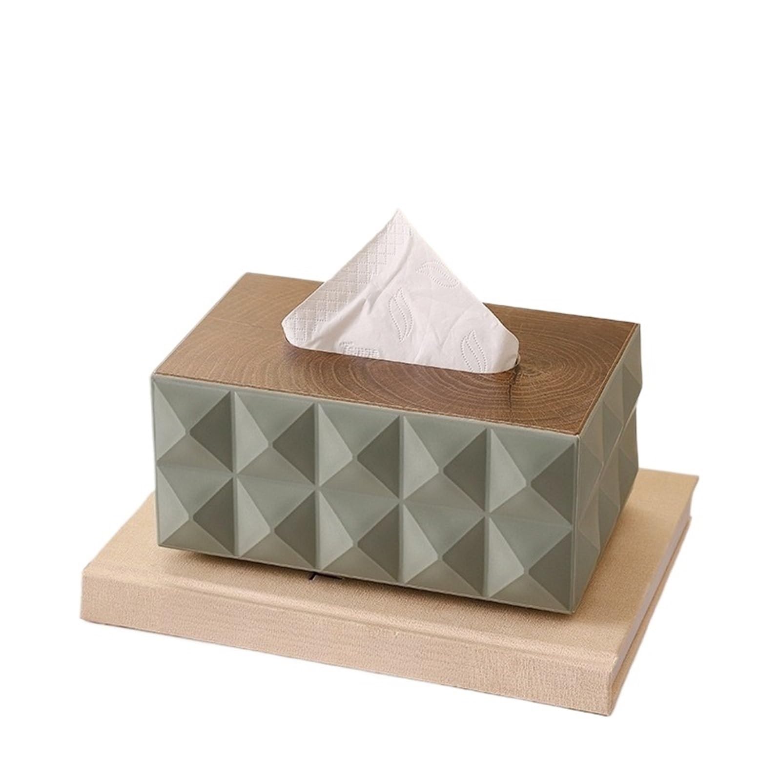 Ropicean 2pcs Elegant Dual-Sided Tissue Box - Stylish Desktop Organizer for Home and Office Use