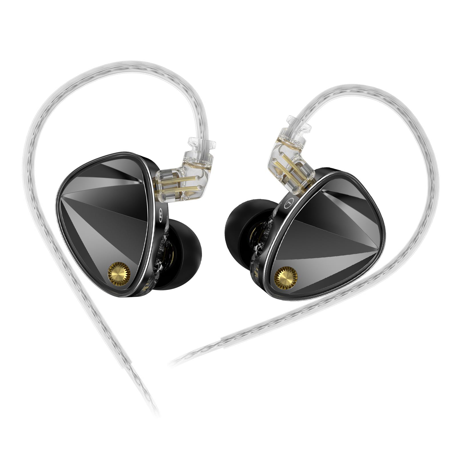 Auricolari per monitor da studio con bassi curvi aggiornati Struttura del cavo staccabile per audio personalizzabile Auricolari monitor professionali