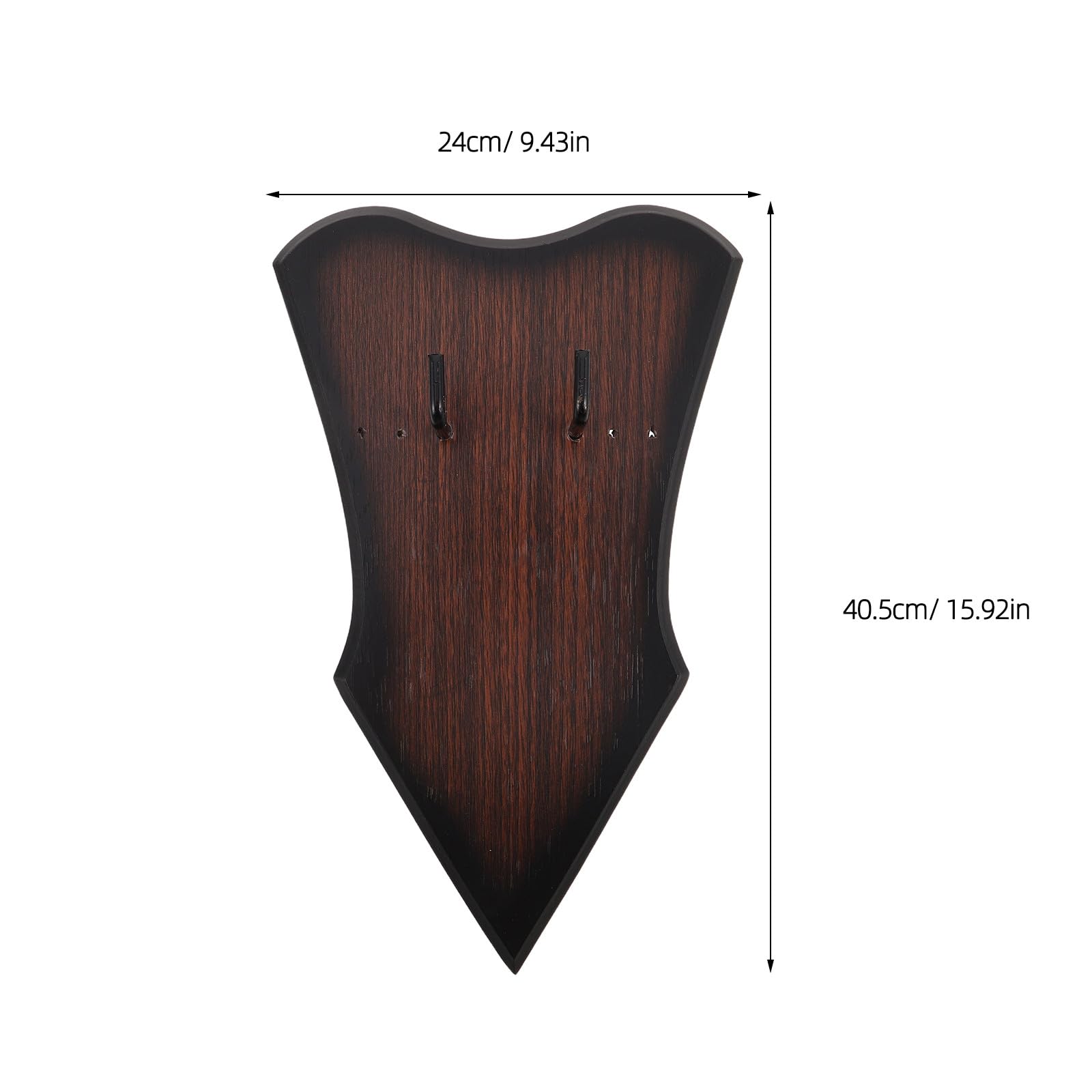Soporte de Pared de Madera para Espada Negro, Montaje Mural