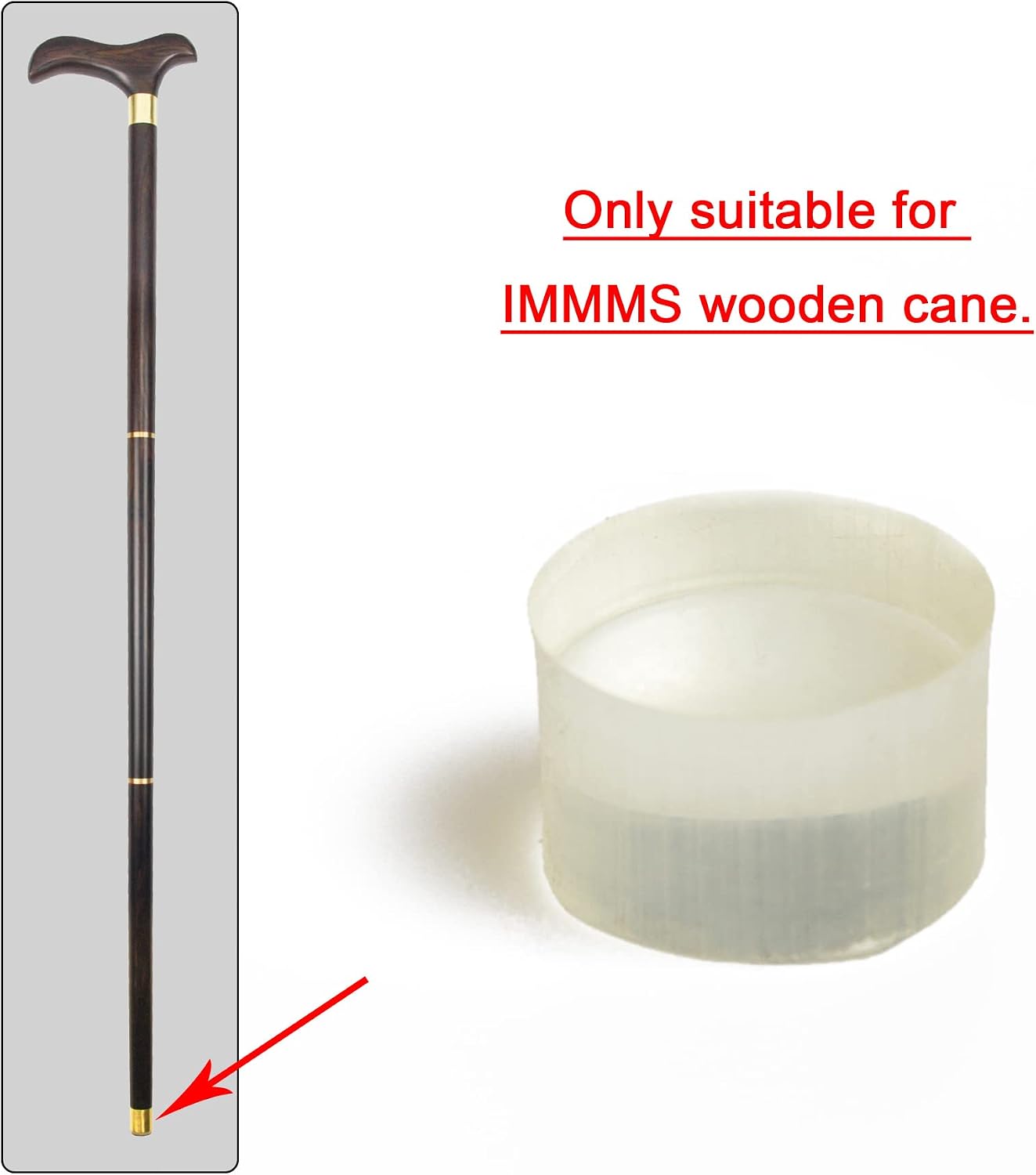 Wooden Walking Cane Accessories Tips