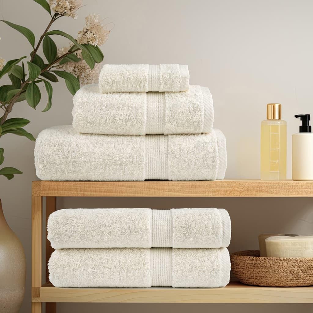 Solund - Juego de 8 toallas absorbentes de algodón de alta calidad, 600 g/m², con práctico gancho para colgar, para hotel y hogar