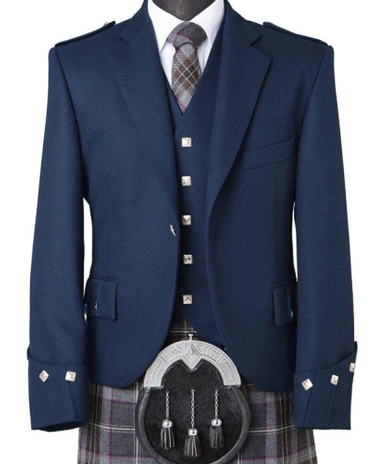 Gilet de Kilt écossais Argyle veste en laine pour fêtes et mariages Highland