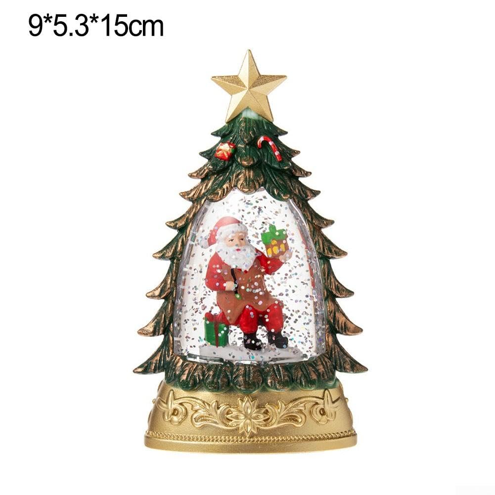 LED Kristall Kugel Leuchtend 9x5cm Weihnachtsbaum für deko Grün