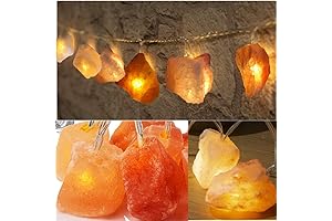 Himalayan Salt String Lights: 10.8 ft of Warm, Crystal Ambiance