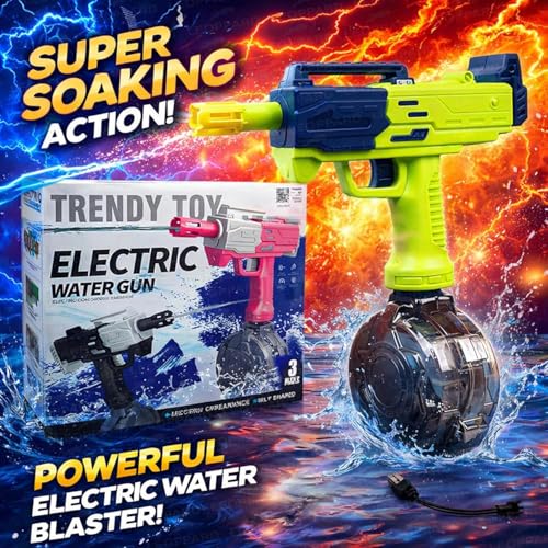 Image of The Little Ones Water Gun - High Powered Automatic Electric Water Gun for Boys & Girls Watergun Toys, Automatic Blaster Squirt Holi Guns with 300CC Excellent Range 35 FEET [HydroX]