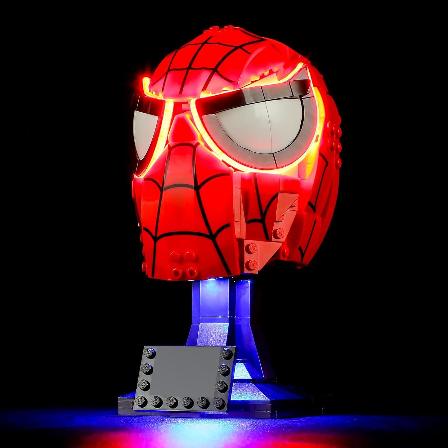 Vaodest LED Light for Lego 76285 Spider-Man's Mask Set,Design and Configuration Compatible with Model 76285 (LED Light Only, Not Building Block Kit)