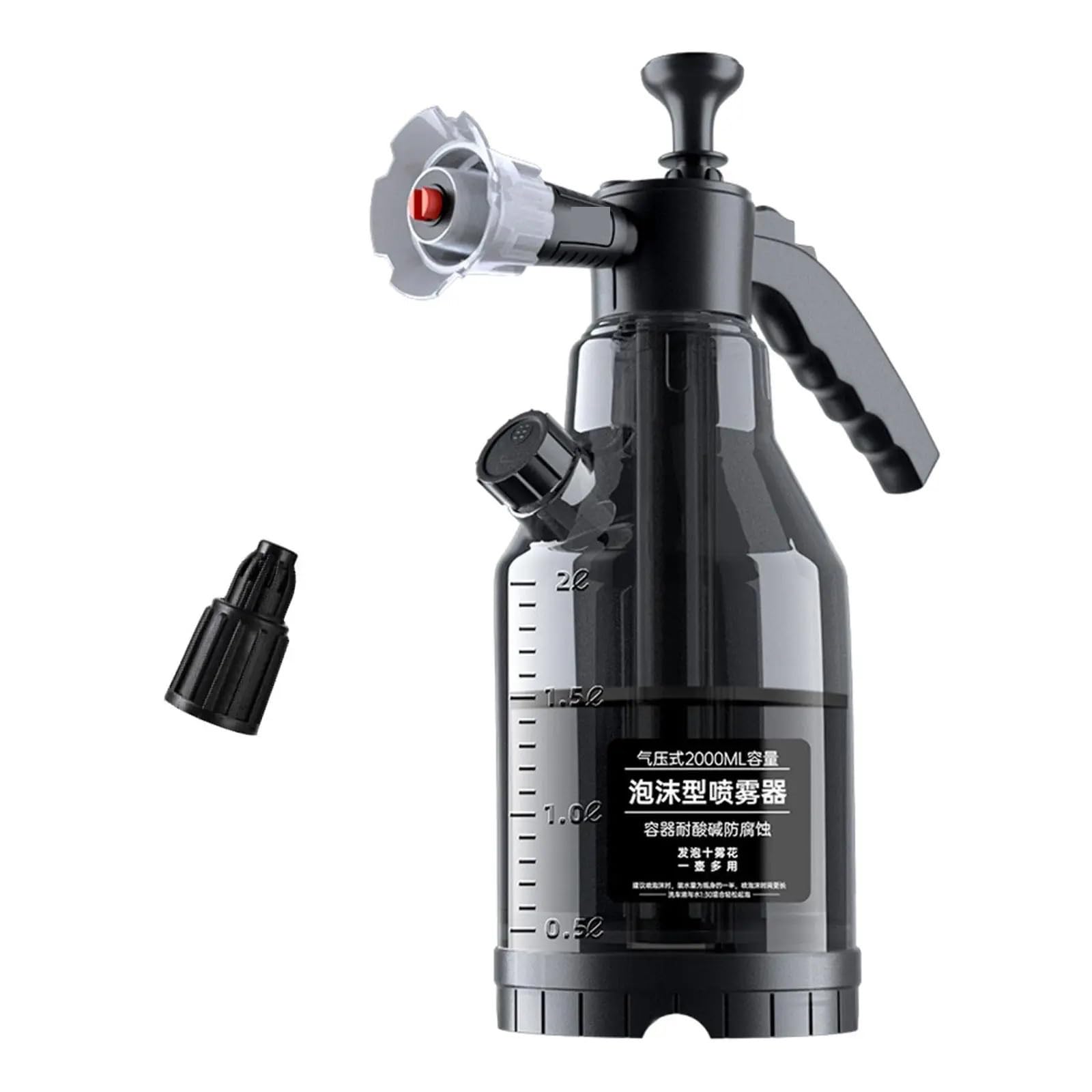 Schaumgießkanne 2000 Ml Handseife Sprühflasche for Gartenpflege Autowäsche Haushaltsreinigung