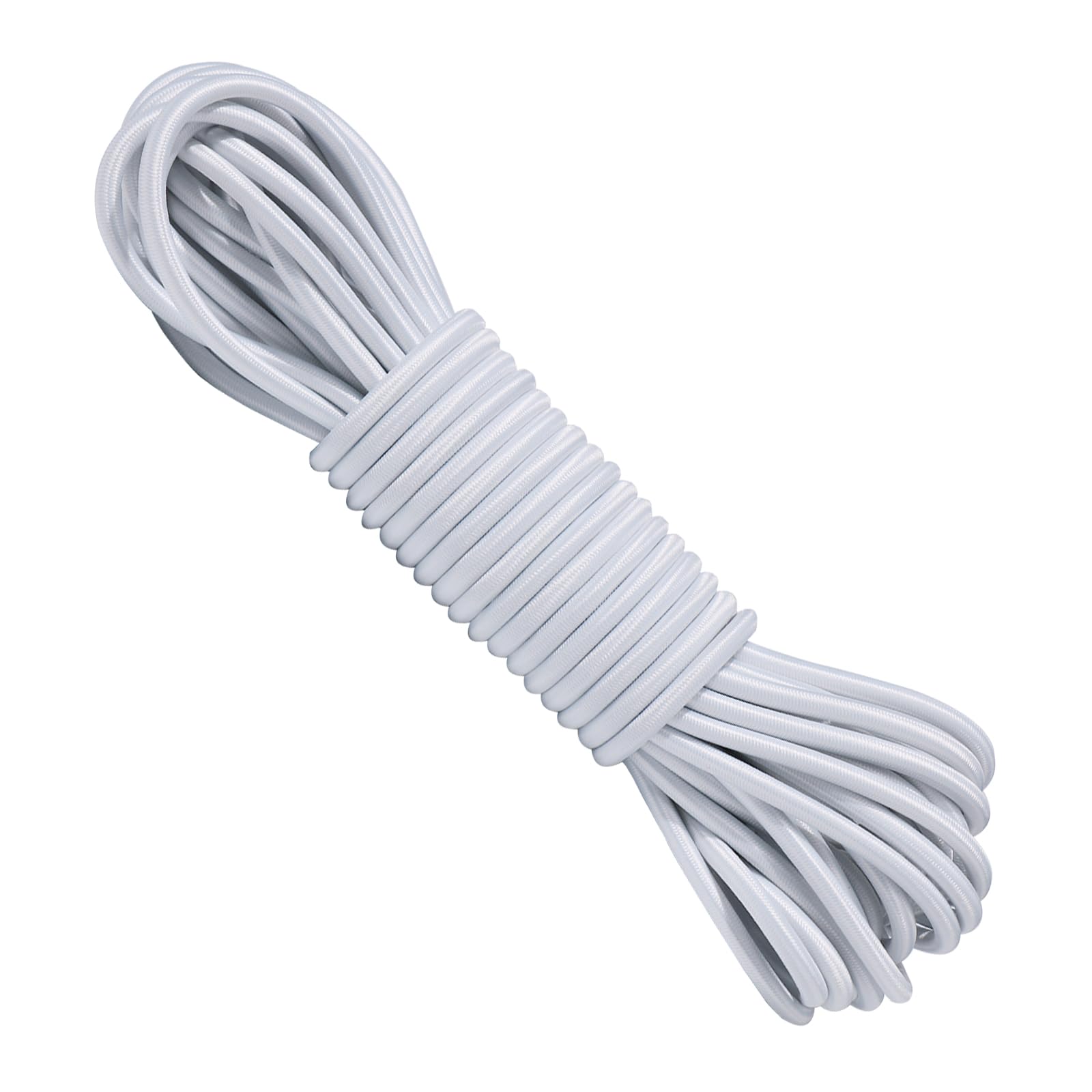 BYZANDQI Rubber Cord Expander Rope 4/5/8 mm 10/20 m Black/White