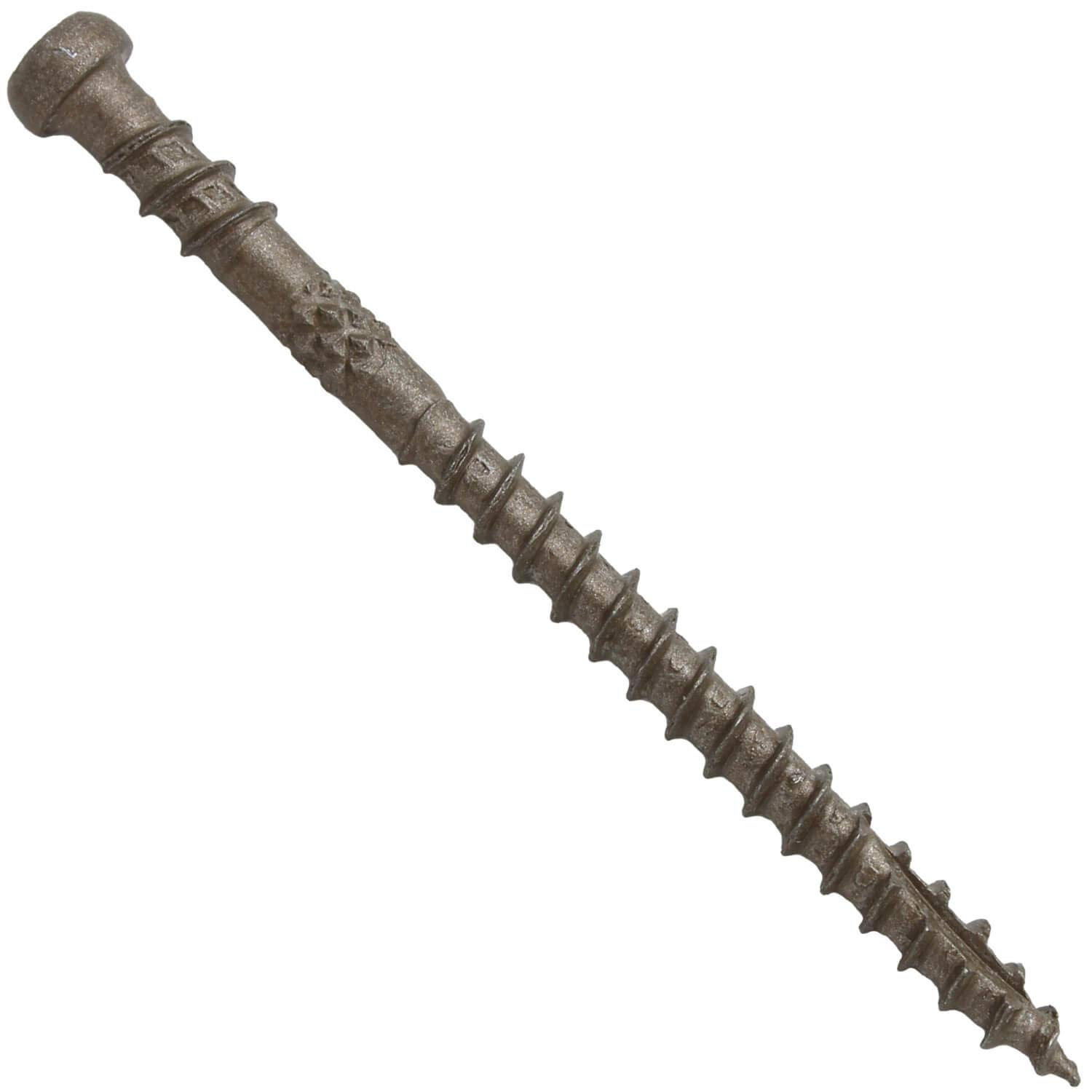 Jake Sales #10 x 2-3/4 TAN Colored Composite Decking Wood Screw with Torx/Star Drive Head Exterior Coated - ACQ Lumber Compatible - 22 POUNDS ~1,750 Screws