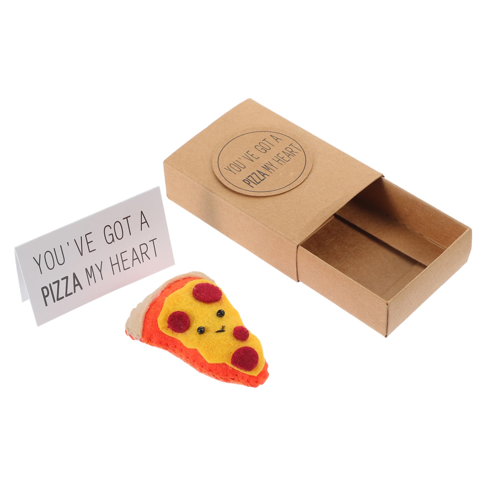 HOLIDYOYO Adorable Pizza present Box Creative Friendship Present for Birthdays Holidays Celebrations Unique Design with Excellent Workmanship for Friends Family