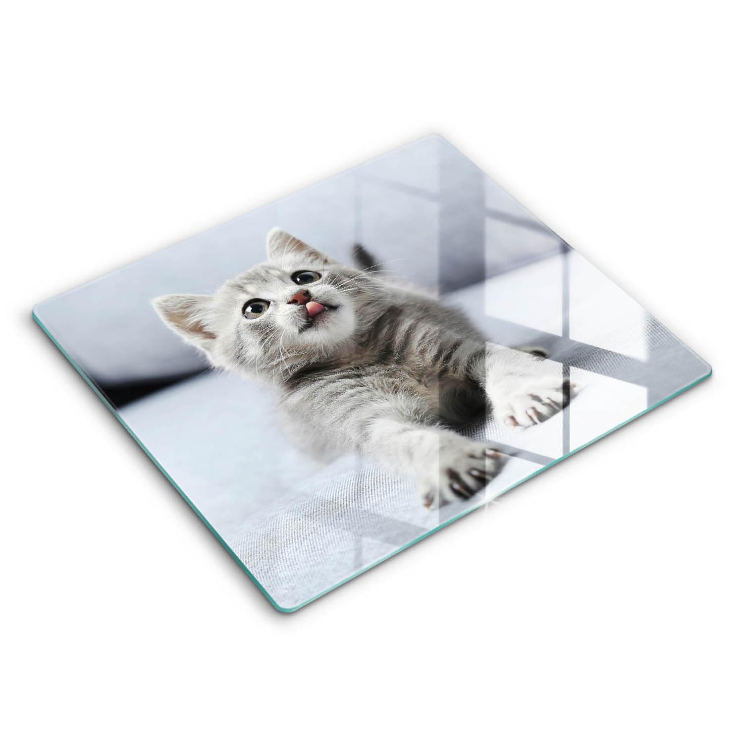 Planche à découper chaton mignon Wallfluent pour cuisiner avec amour