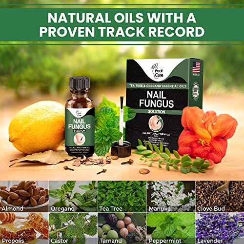 Toenail Fungus Treatment Extra Strength - Fungal Nail Treatment For Toe Nail & Fingernails - Nail Repair Solution For Thick, Broken, Discolored Nails - Renews Damaged Cracked Ingrown Toenail - Tea Tree Oil For Healthier And Extra Strength Nails - Made In Usa #TOP3