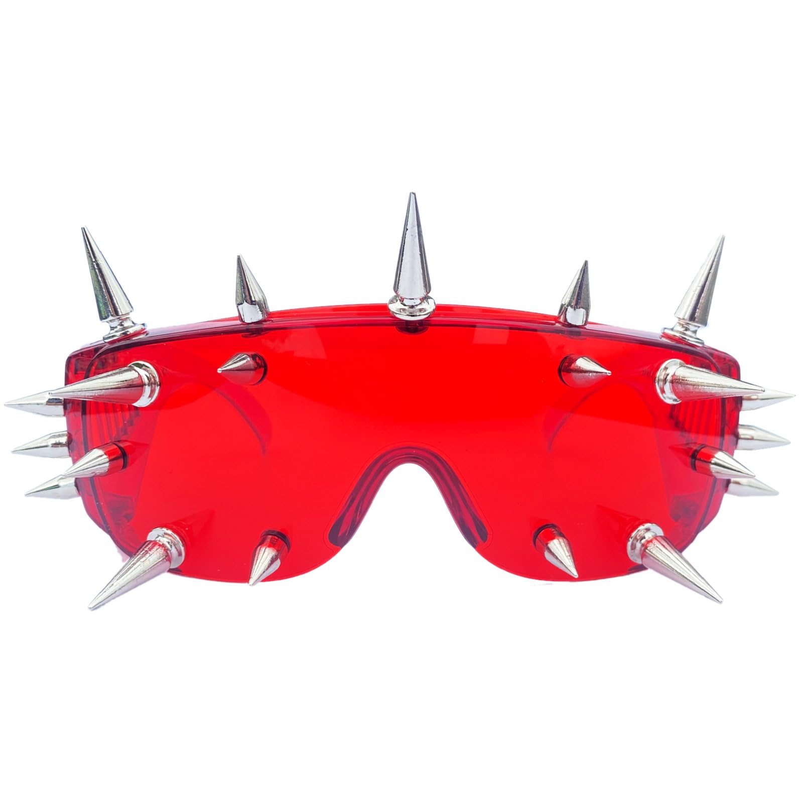 mincl/Punk Rocker Large Shield Spike Fashion Novelty Club Sunglasses