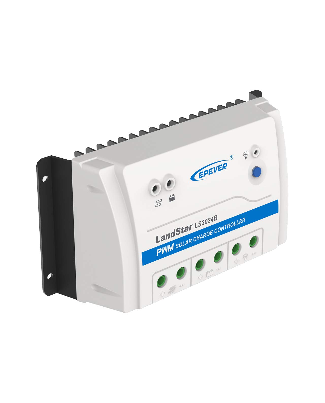 EPEVER PWM regulator ładowania serii Landstar-B, LS B 10 A, 20 A, 30 A, napięcie systemowe 12/24 V, automatyczne rozpoznawanie (LS3024B (30 A, 12/24 V)), PWM LS3024B (30 A, 12/24 V)
