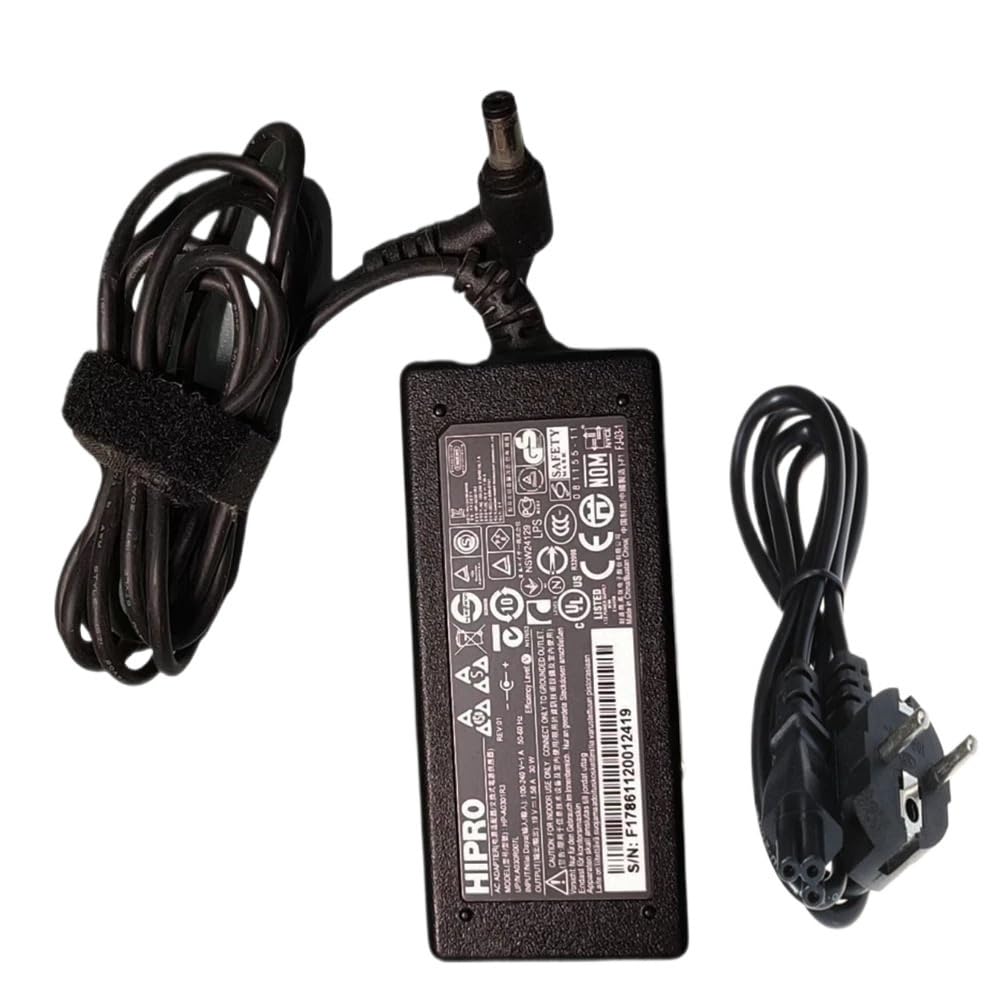 TNNBNT FOR HIPRO 19V 1.58A 30W Adapter Charger 5.5 * 1.7mm For Acer/Acer LCD Display Power Supply Cable HIPRO 19V1.58A HP-A0301R3(Adapter only)
