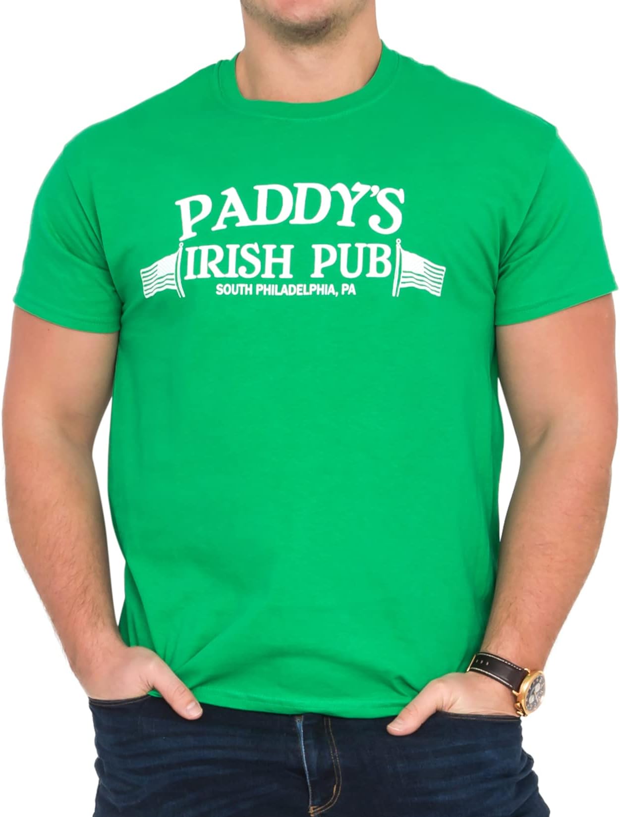 Ripple JunctionIt's Always Sunny in Philadelphia Paddy's Irish Pub Adult TV T-Shirt Officially Licensed by Ripple Junction