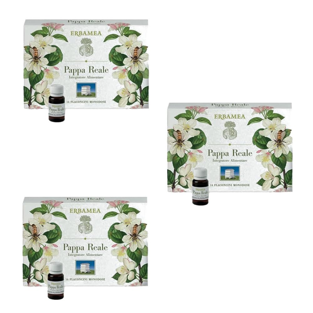 Erbamea Pappa Reale - 14 Flaconcini Monodose (3 Confezioni da 14 Flaconicni)