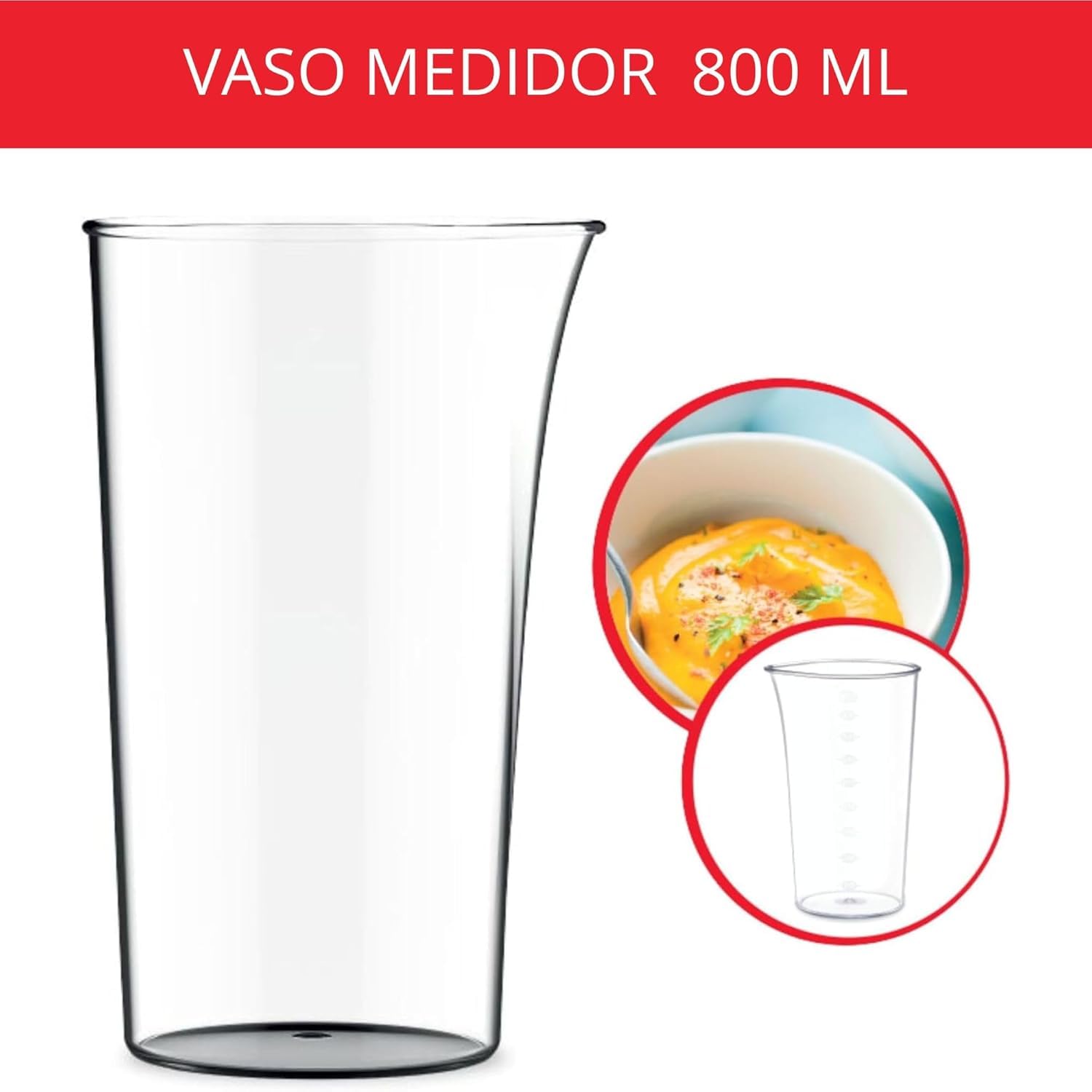Moulinex Easychef, Batidora Mano 450W Cuchillas Zelkrom Vaso y Picadora | Vaso de 800 ml, picadora de 500 ml y diseño antisalpicaduras DD4521