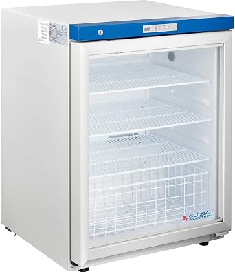 Global Industrial Undercounter Laboratory Refrigerator, Glass Door Key Lock