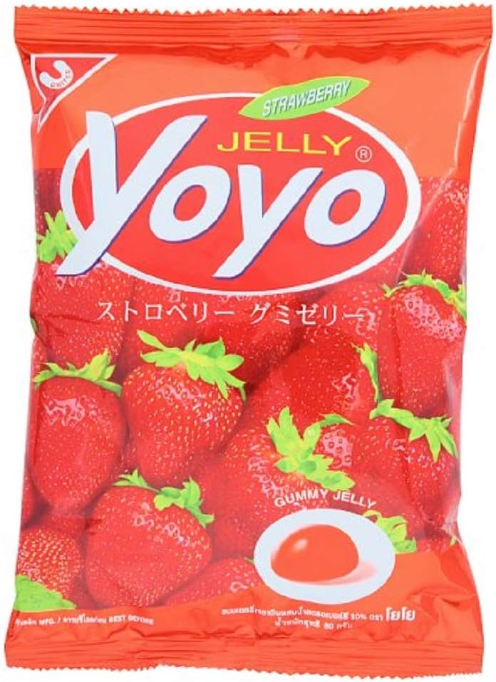 YOYO, Gummy Jelly, Strawberry Favor, 80 g