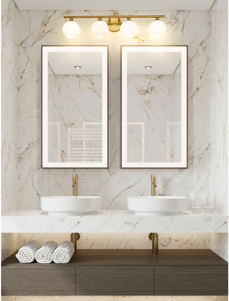 Z-Lite 1100-4V-MGLD Neoma Vanity, 4-Light 240 Total Watts, Modern Gold