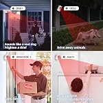 S SELDORAUK Motion Sensor Door Chime, Shop Visitor Alert Wireless PIR Doorbell Entry Alarm for Store Business Office School Home When Entering 13 Chimes 5 Volume 7m Range Include Barking