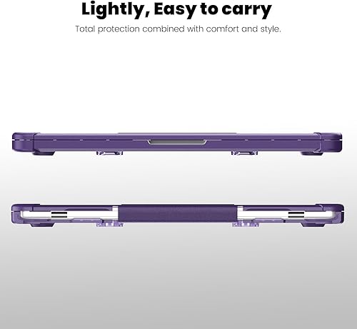 Miniatura 6 de DTangLsm Funda compatible con M3 M2 MacBook Air de 15 pulgadas modelo A3114 A2941 2024 2023 con Touch ID, carcasa rígida resistente con parachoques