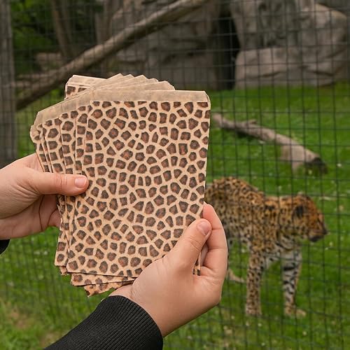 Miniatura 6 de 888 Display  200 piezas de 8.5 x 11 pulgadas de papel de tono leopardo bolsas de regalo de compras