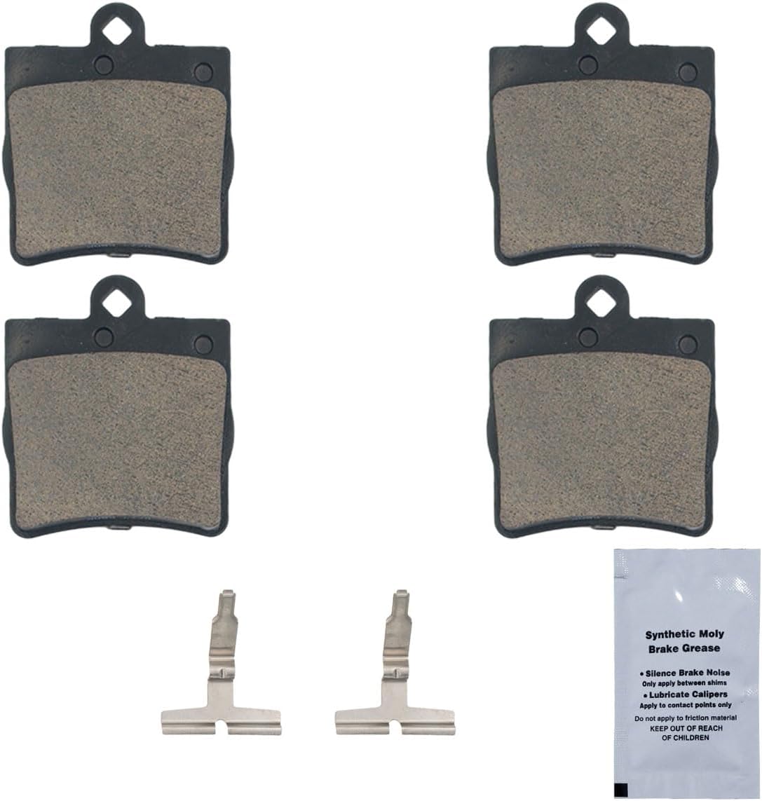 HUSCH D779 Rear Ceramic Brake Pads Kit Fit For Chrysler Crossfire 2004-2008, For Mercedes-Benz C230 1999-2007, For C240 2001-2005, For C280 1998-2000, For SLK230 1998-2004, For SLK280 2006-2008