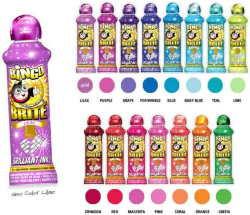 One Dozen 12 *4oz* 110ml Bingo Dauber Dabber Dotter Mix