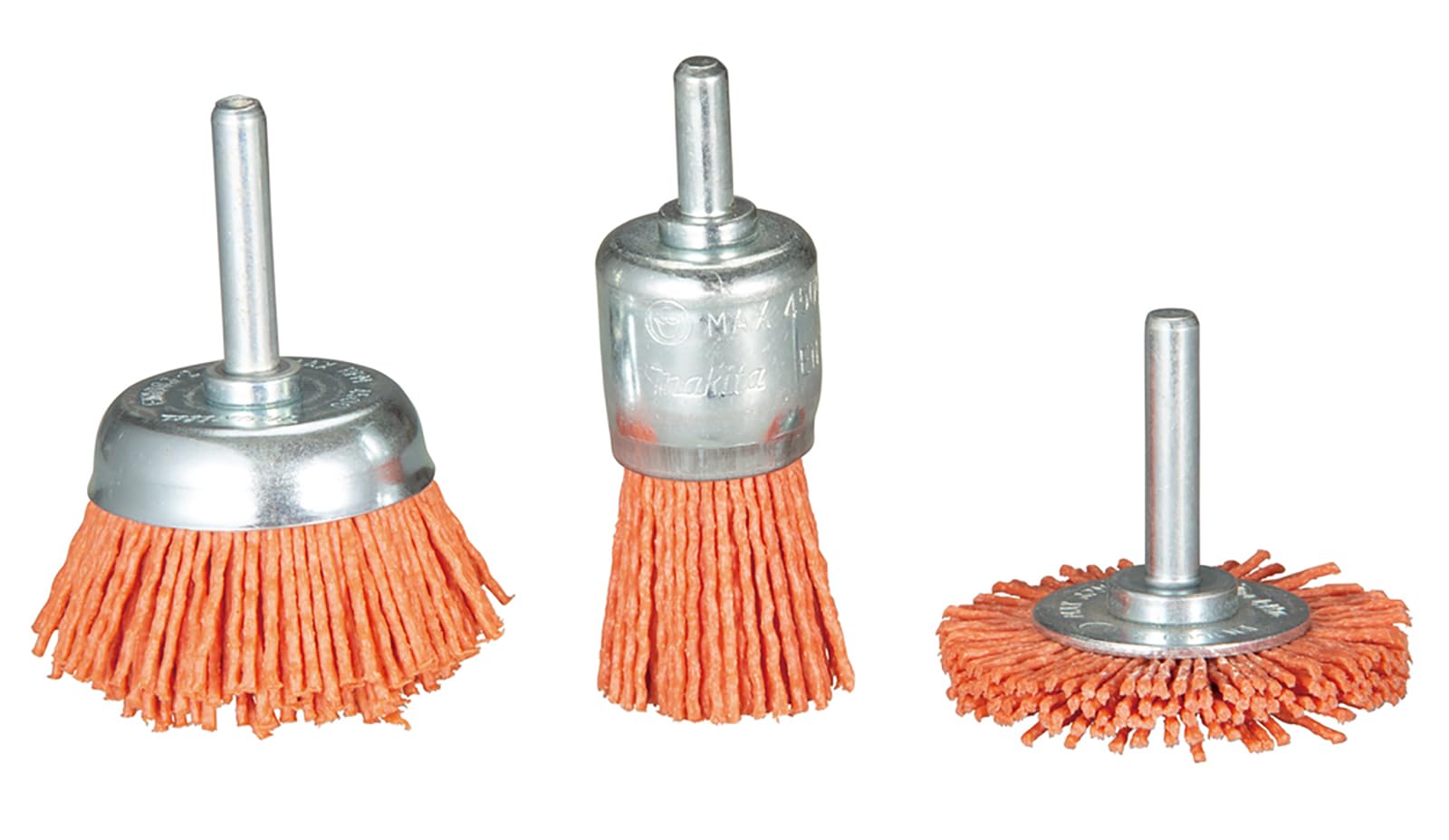 Makita Blue D-70742 3 Piece Nylon Brush Set 80G