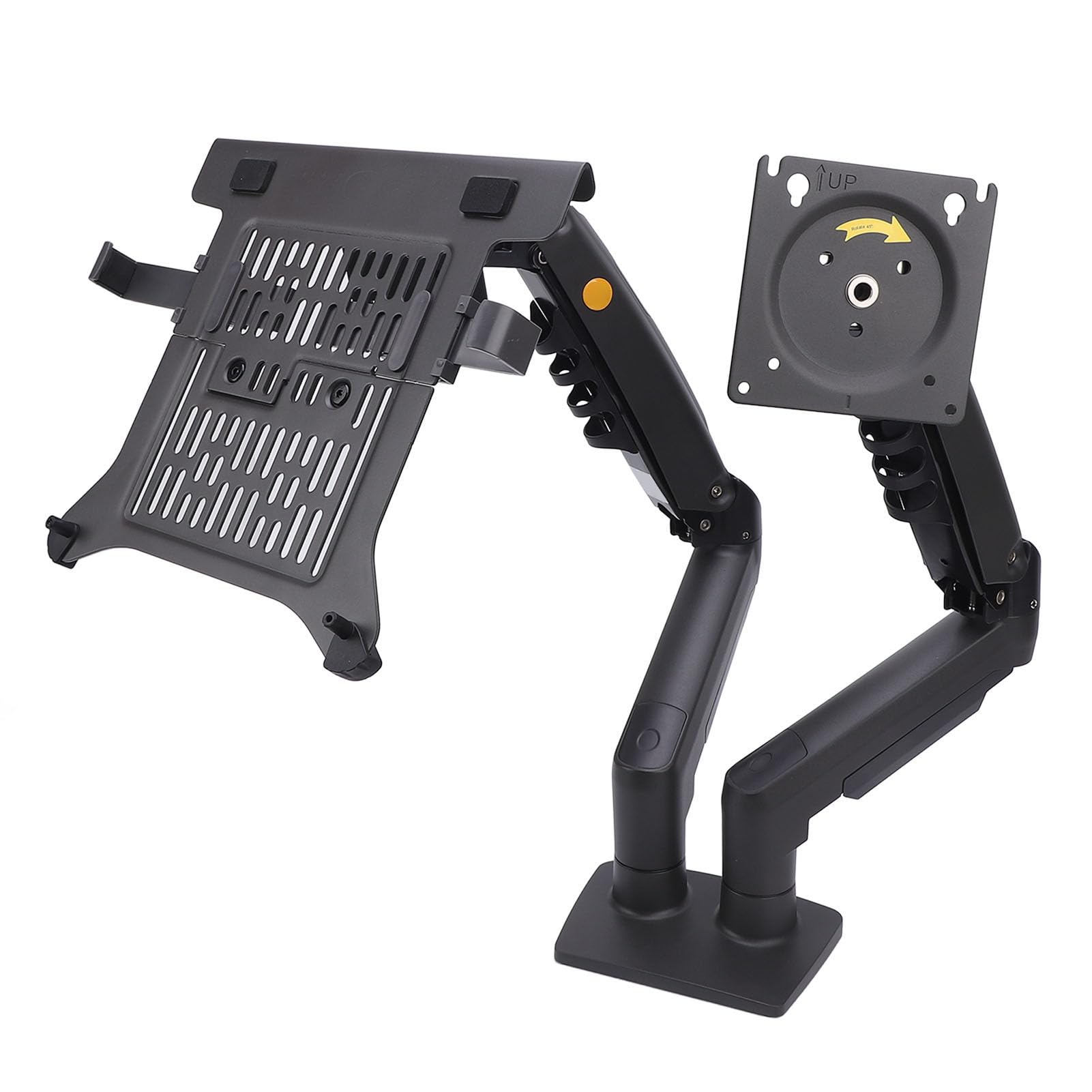 Topiky Supporto per Laptop e Display 2 in 1 F160-FP Design Regolabile per Programmatori e Designer Monitor da 17-30 Pollici Laptop da 10-17 Pollici