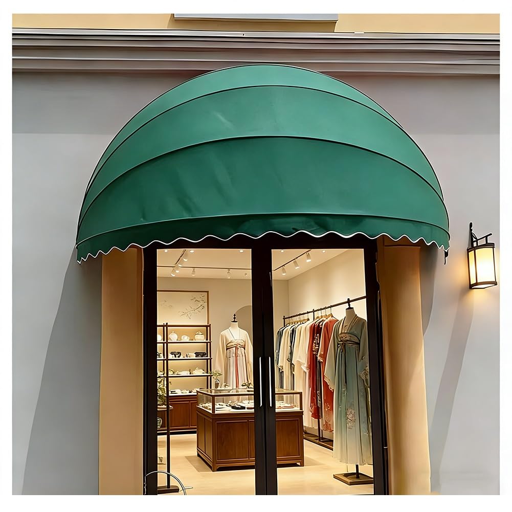 Toldo curvo retráctil de lona para transformar balcones y terrazas