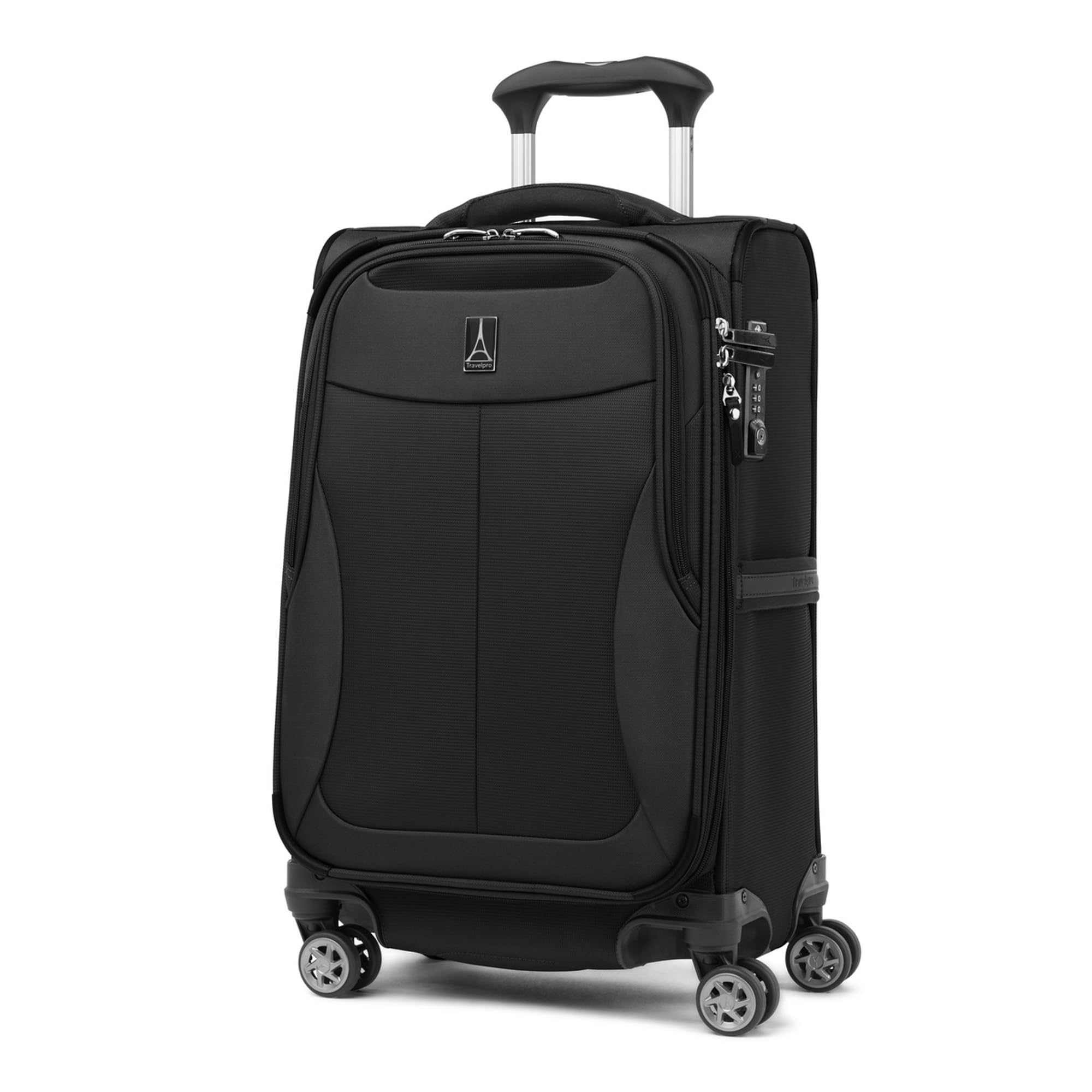 20" Softsided Carry-On, Expandable, TSA Lock, Jet Black
