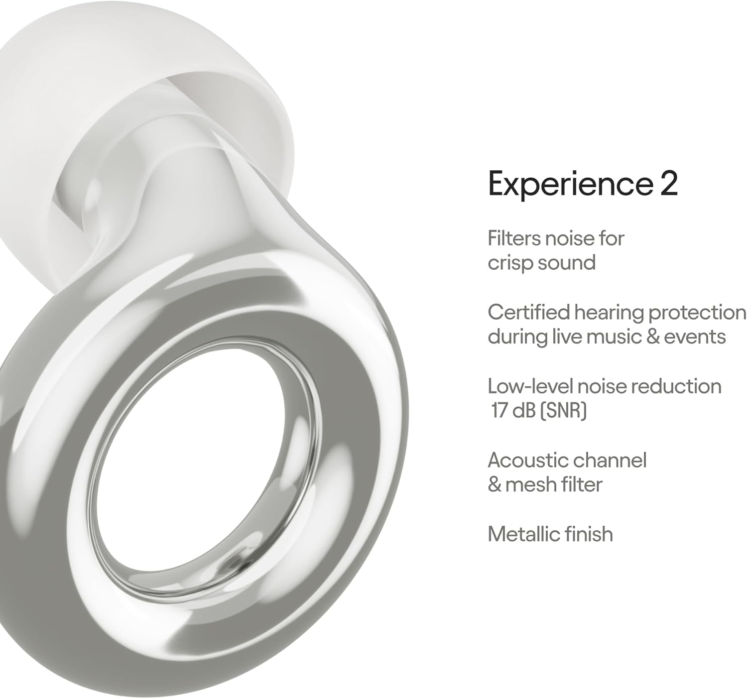 Loop Earplugs Experience Bundle Loop Experience 2 + Link | Reusable Ear Plugs for Live Events, Festivals, Motorcycles, Noise Sensitivity & More | 18 dB Noise Reduction