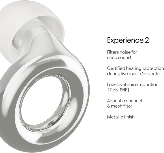 Loop Earplugs Experience Bundle Loop Experience 2 + Link | Reusable Ear Plugs for Live Events, Festivals, Motorcycles, Noise Sensitivity & More | 18 dB Noise Reduction