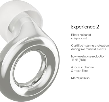 Loop Earplugs Experience Link Bundle – Loop Experience 2 + Loop Link | Reusable Ear Plugs for Concerts, Live Events, Festivals, Motorcycles, Noise Sensitivity & More | 18 dB Noise Reduction