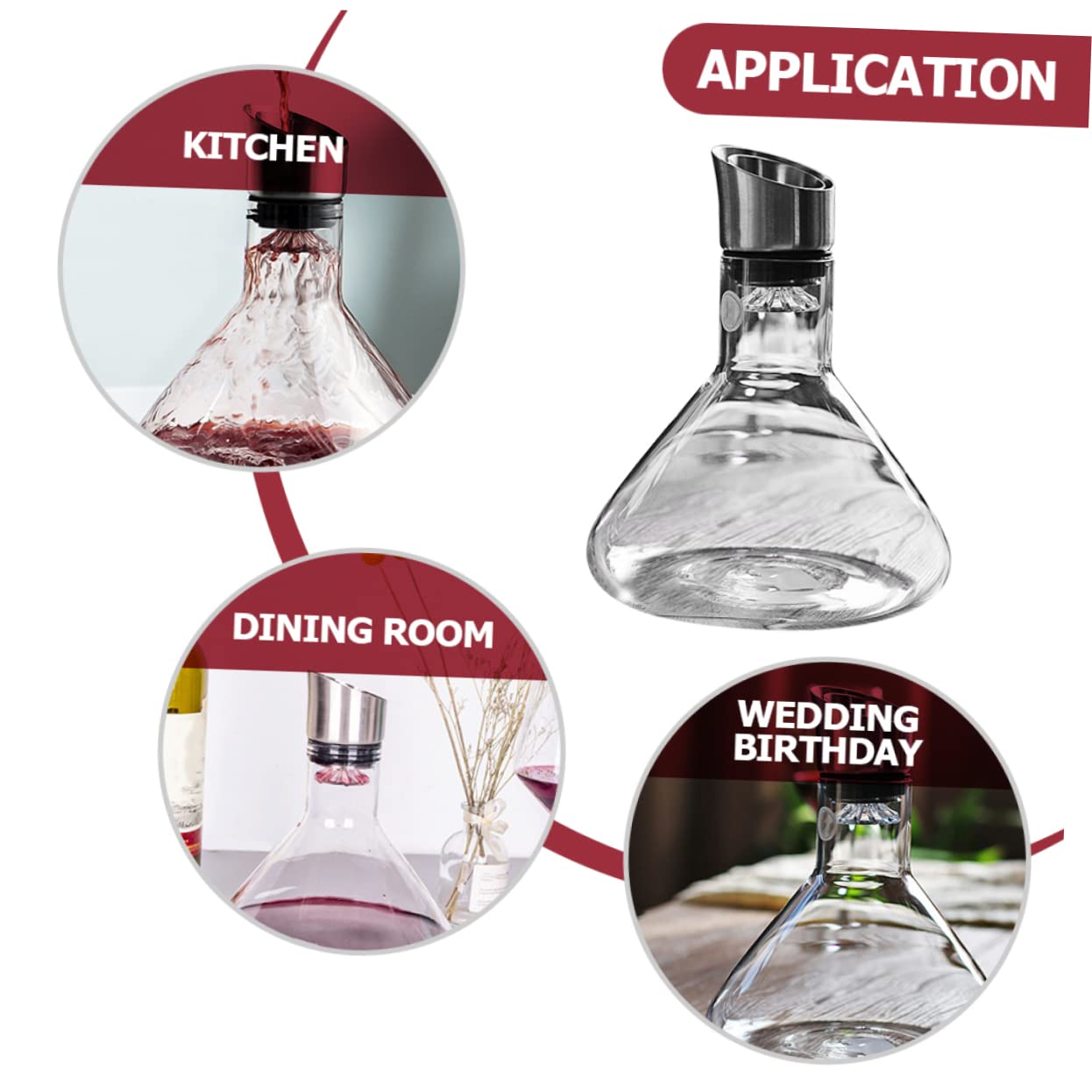 Cabilock jarra decantador de vino de cocina botella de licor de vidrio decoración hogar home decor dispensador de vino decantador de vino de cristal de barra whisky frasco