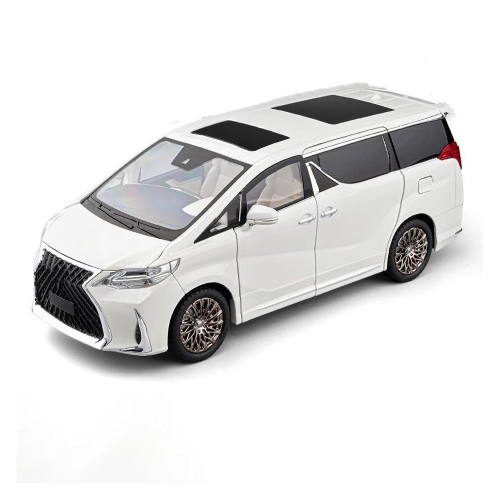 BANKOTO Diecast Car 1:18 For Lexus LM300 MPV Alloy Metal Diecast Model Car Collectibles Holiday Collectible(White)