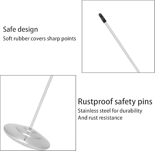 Miniatura 7 de Jerliflyer Bill Fork - Apuñaladora de boletos de acero inoxidable, pico de recibo para suministros de restaurante para palitos de tenedor de boletos
