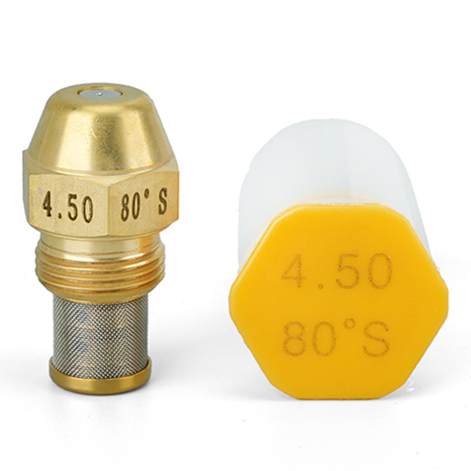 Engineered Heavy Duty 80 Degree Copper Burners Tip with Build in Stainless Filter for Consistent Fuels Accuracy Coal Sprinkle Nozzle