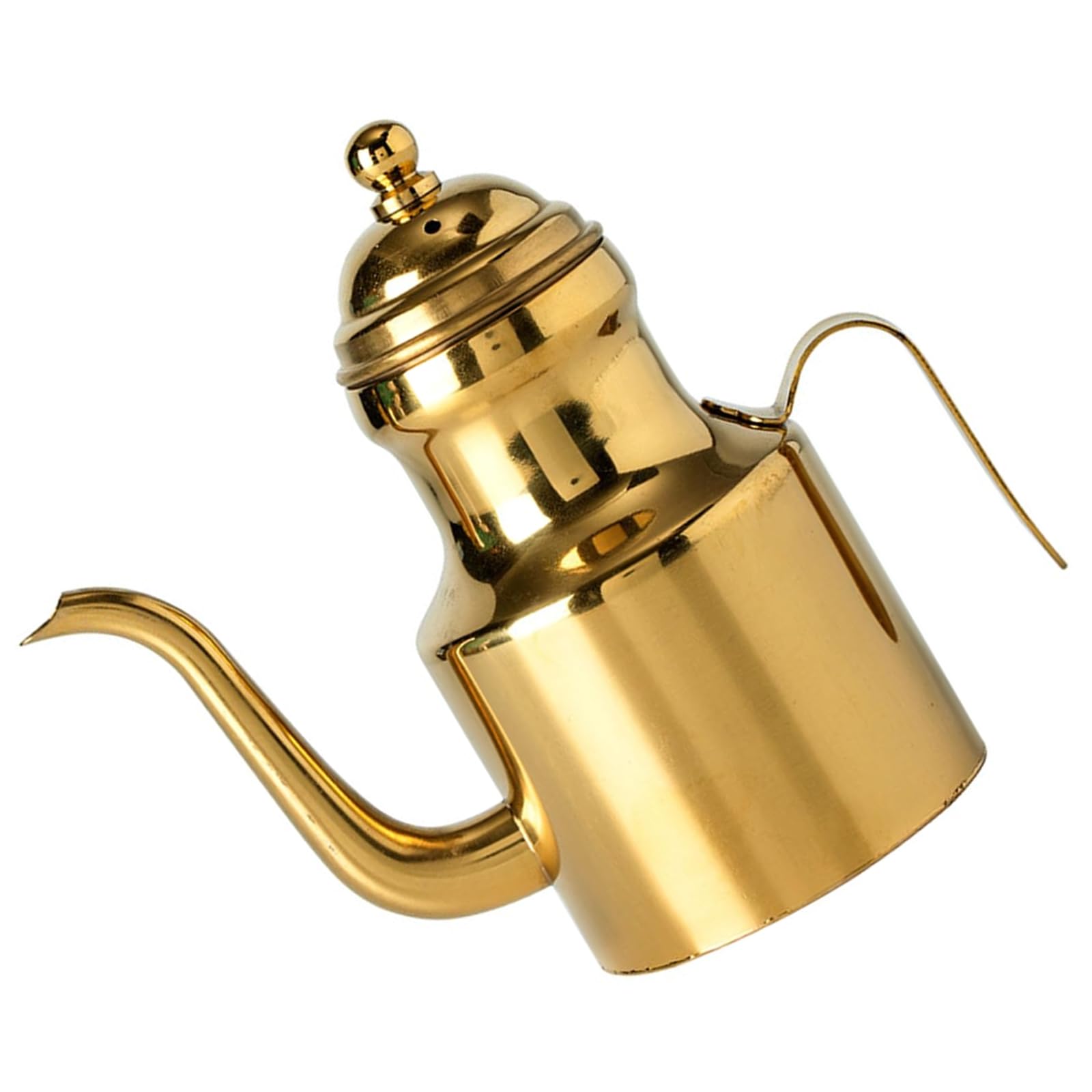Hsioluted Stainless Steels Oil Dispenser with Long Spout for Pouring Leak Proof Liquid Oil Container Kitchen Tool Leak Proof Stainless Steels Pourer