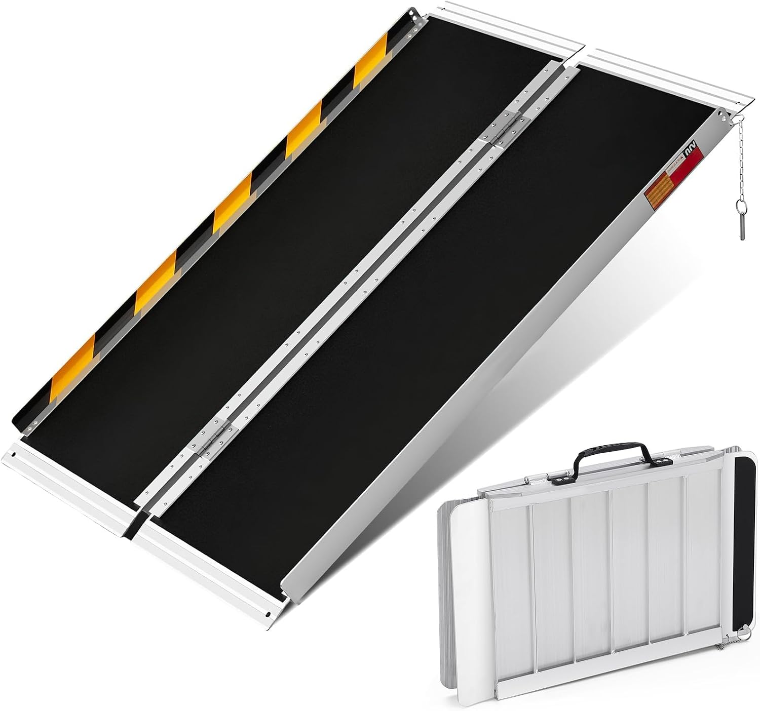 Personal Access Ramp Folding Aluminum Wheelchair Ramp – Portable, Non-Slip Access Ramp, ADA ...