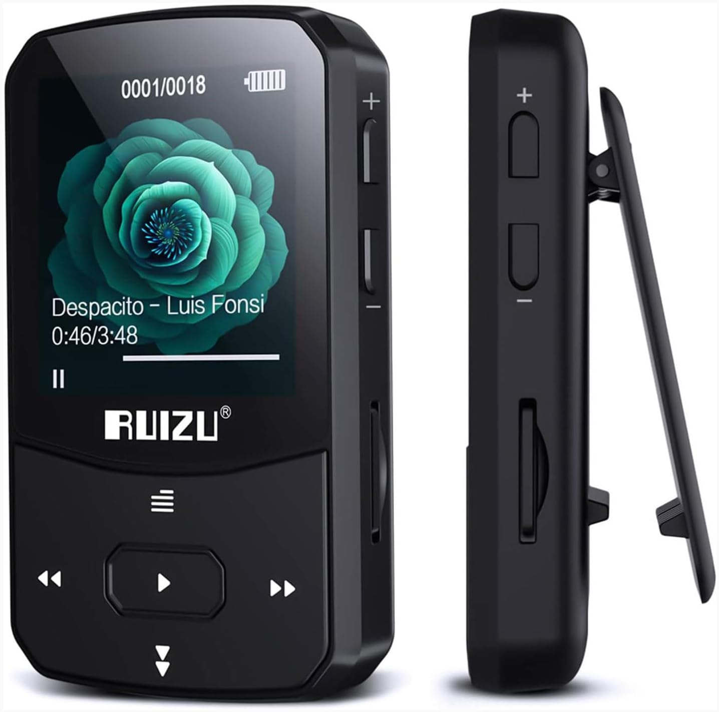 64GB Clip MP3 Player with Bluetooth 5.3