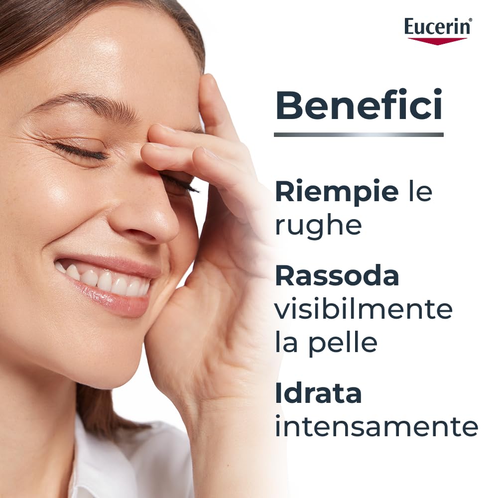Eucerin Skincare Kit con Hyaluron-Filler Crema Giorno SPF 30 50 ml + Refill 50 ml, Crema viso antirughe e idratante e ricarica ecologica, Con Acido Ialuronico, Per tutti i tipi di pelle